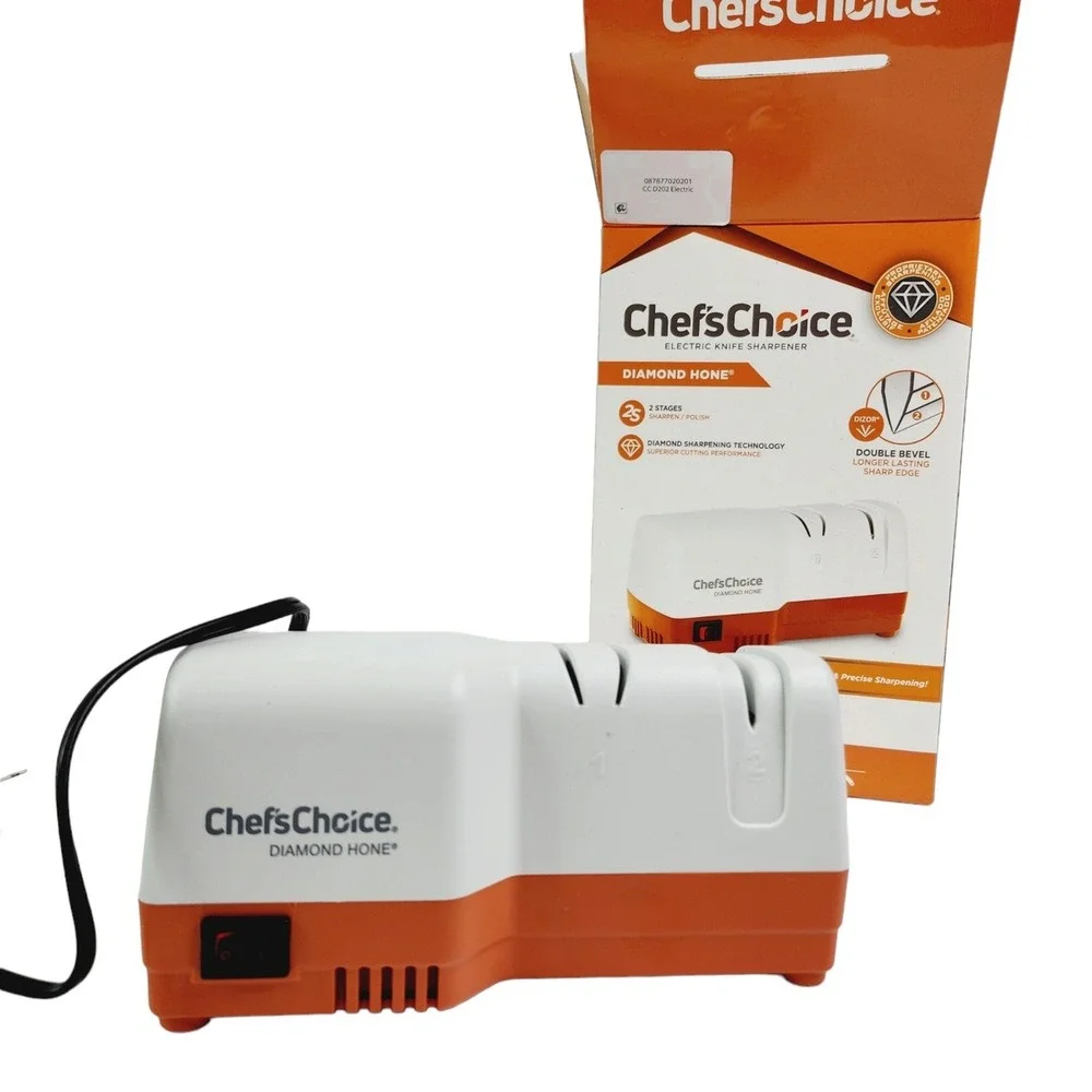Chefs Choice Diamond Hone Electric Knife Sharpener D202 2-Stage Kitchen Tool